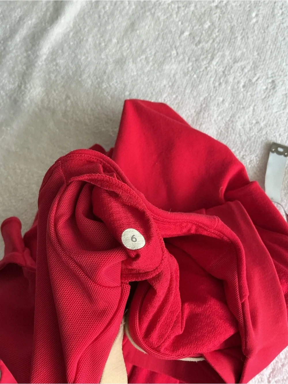 lululemon athletica Red Halter Crossover Tank